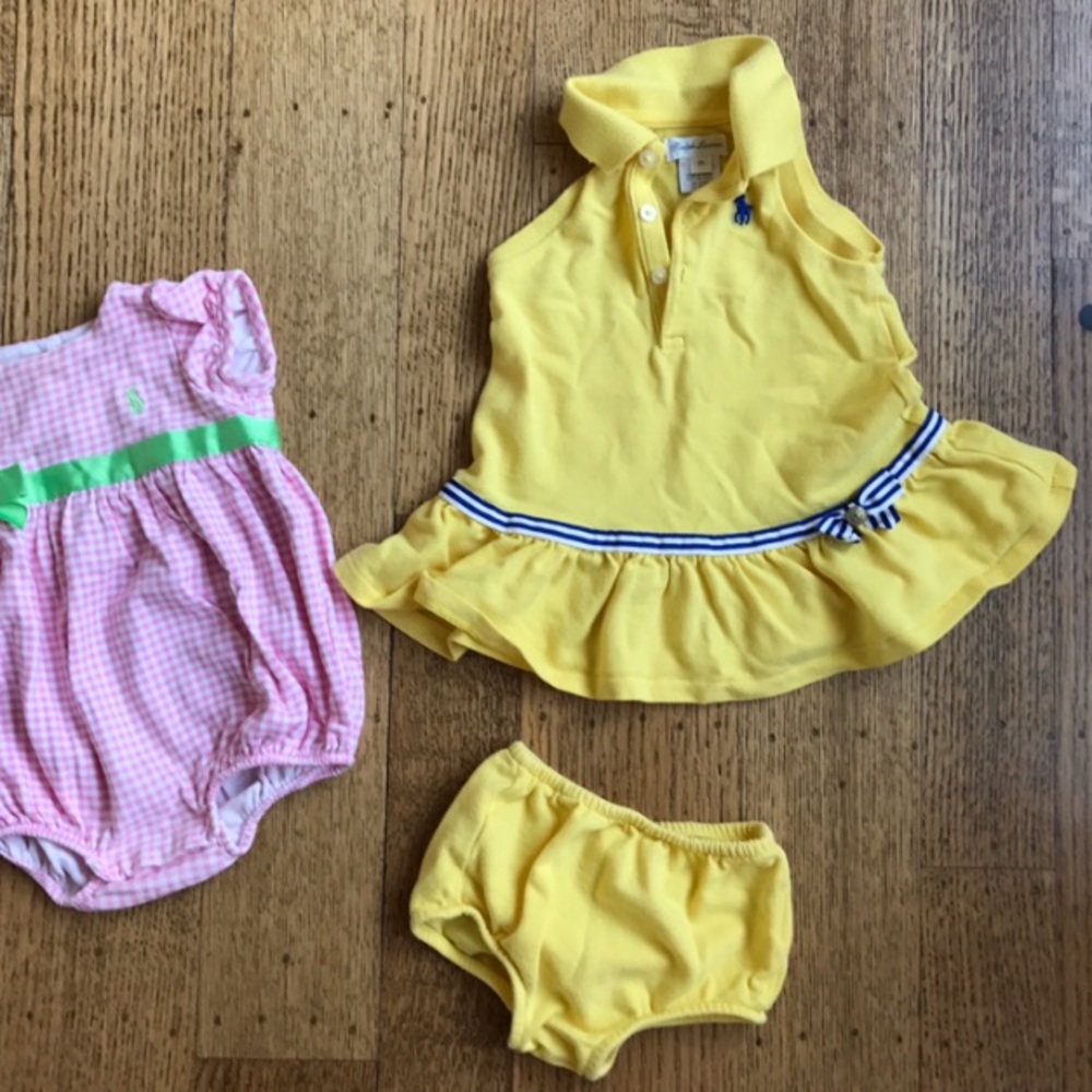 Ralph Lauren Baby 6Mo Tennis Dress & Bloomers